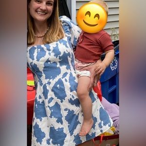 Adorable CIDER cow print dress